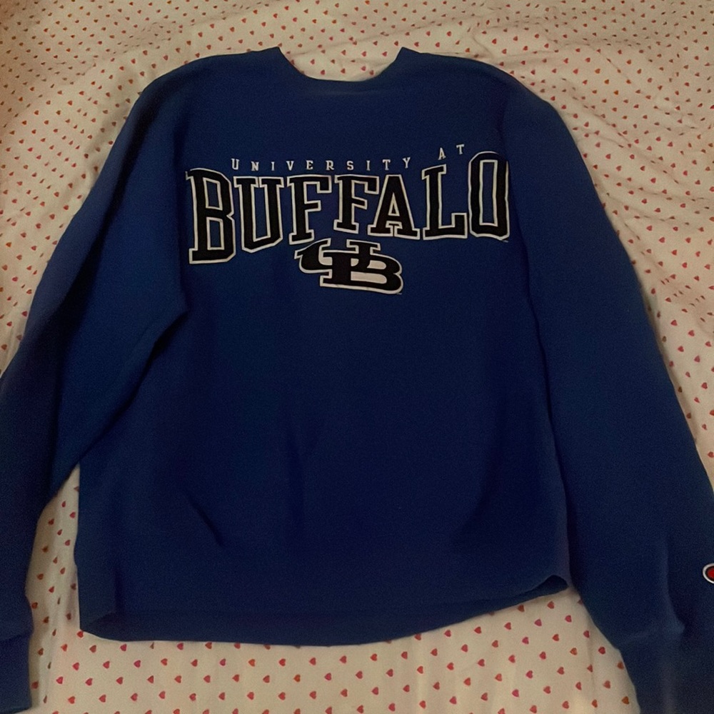 embroidered university at buffalo sweatshirt
